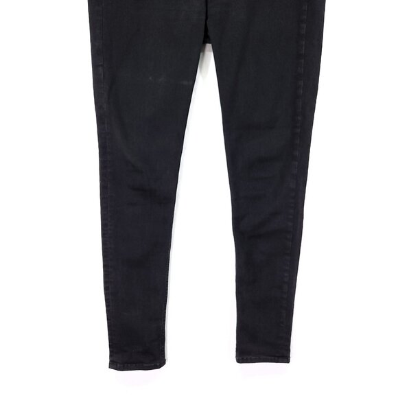 Rag & Bone High Rise Ankle Skinny Jeans Size 31 Black Denim - Picture 12 of 14